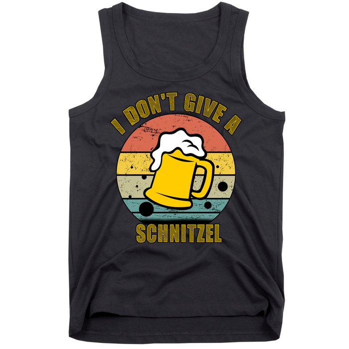 I Don't Give A Schnitzel Funny Oktoberfest Beer Tank Top