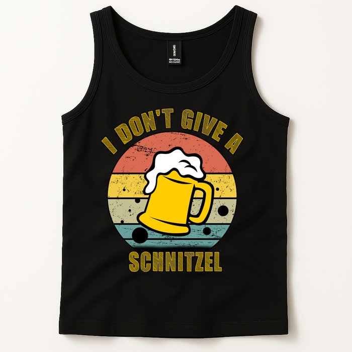 I Don't Give A Schnitzel Funny Oktoberfest Beer Tank Top