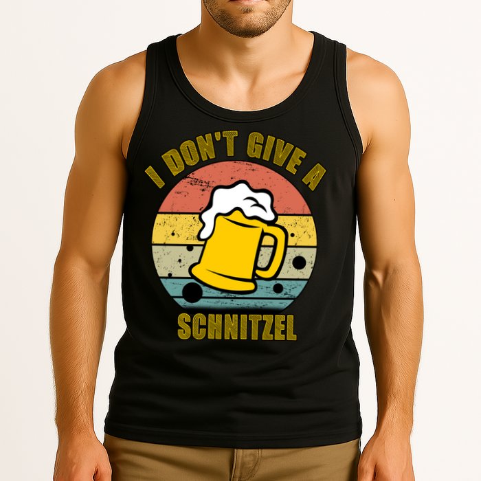 I Don't Give A Schnitzel Funny Oktoberfest Beer Tank Top