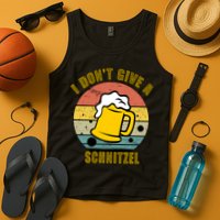 I Don't Give A Schnitzel Funny Oktoberfest Beer Tank Top