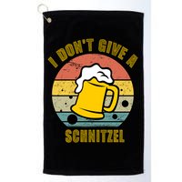 I Don't Give A Schnitzel Funny Oktoberfest Beer Golf Towel