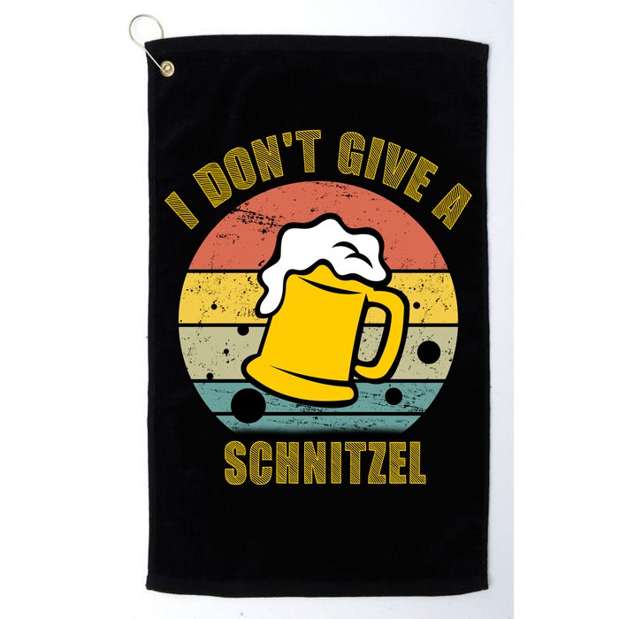I Don't Give A Schnitzel Funny Oktoberfest Beer Golf Towel