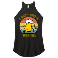 I Don't Give A Schnitzel Funny Oktoberfest Beer Women's Perfect Tri Rocker Tank