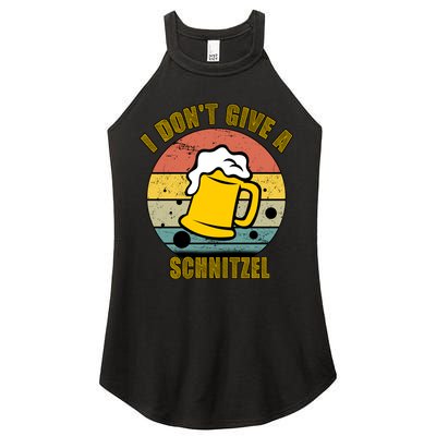 I Don't Give A Schnitzel Funny Oktoberfest Beer Women's Perfect Tri Rocker Tank