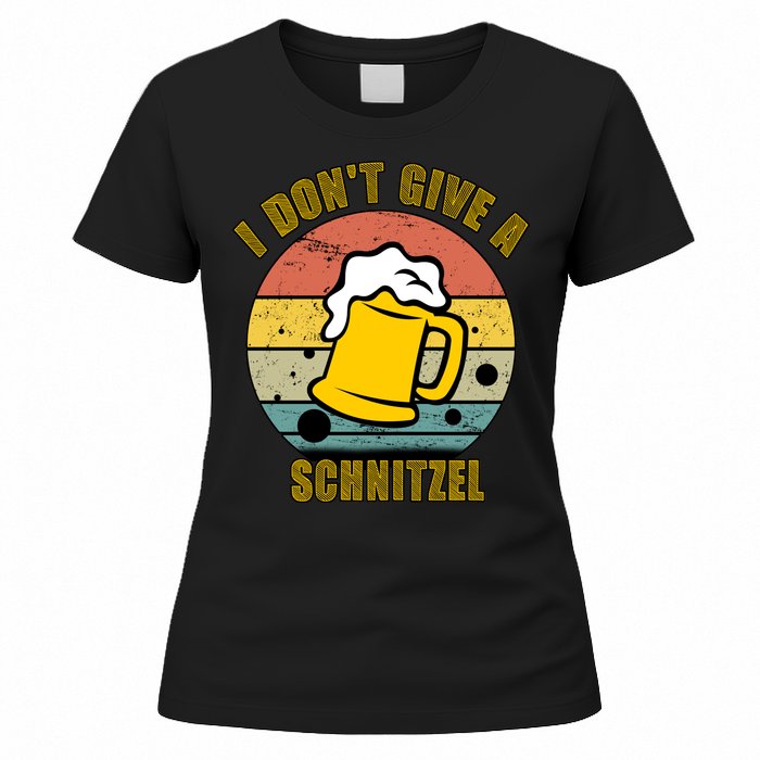 I Don't Give A Schnitzel Funny Oktoberfest Beer Women's T-Shirt