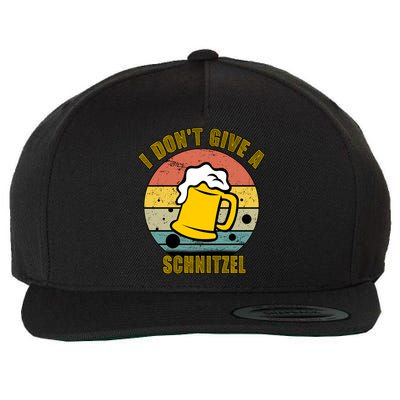 I Don't Give A Schnitzel Funny Oktoberfest Beer Wool Snapback Cap