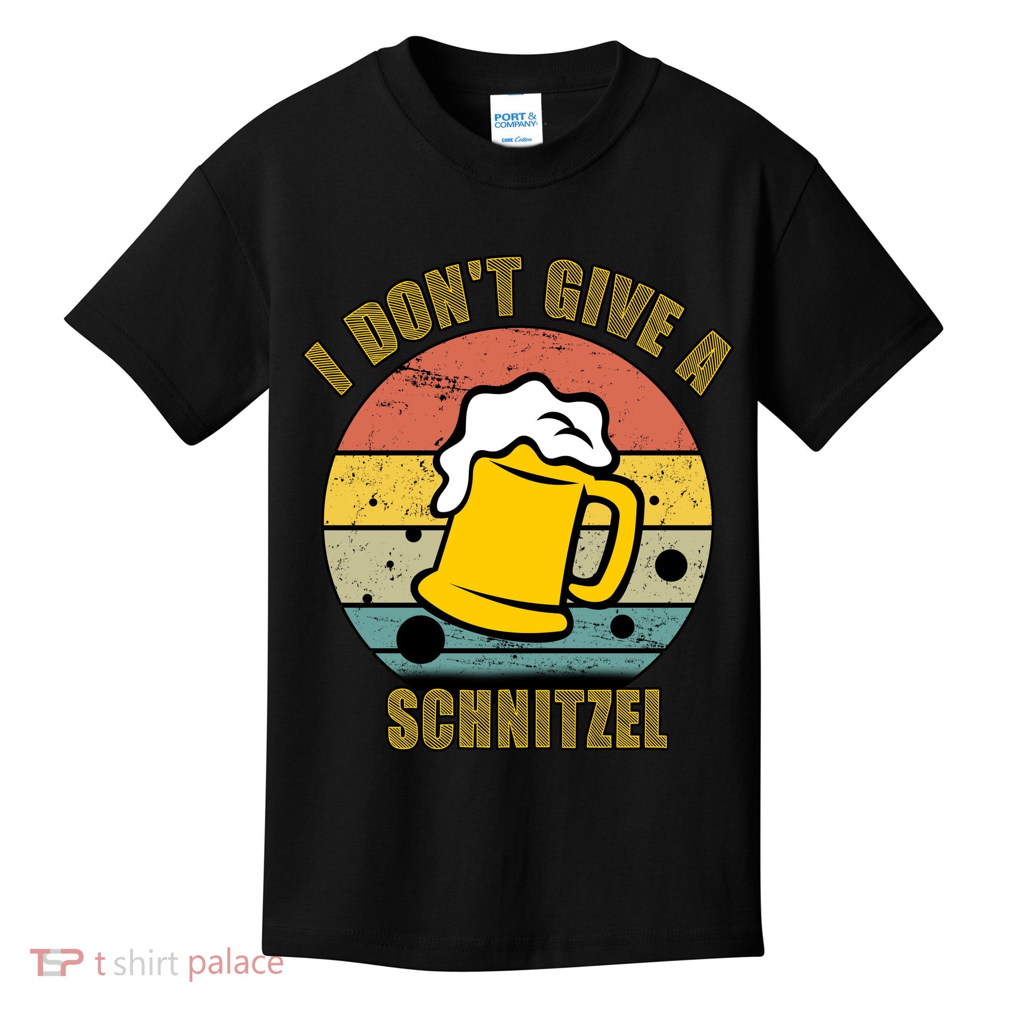 I Don't Give A Schnitzel Funny Oktoberfest Beer Kids T-Shirt