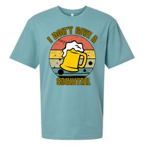 I Don't Give A Schnitzel Funny Oktoberfest Beer Sueded Cloud Jersey T-Shirt