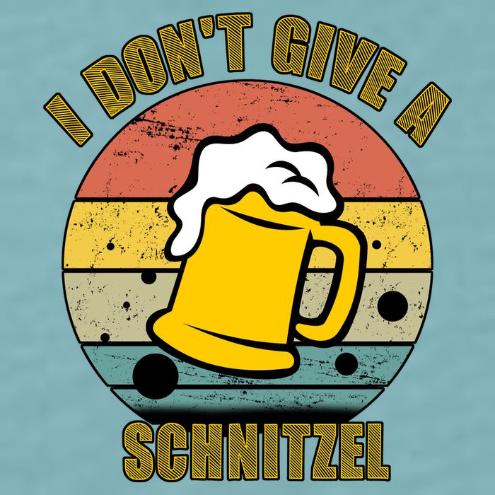 I Don't Give A Schnitzel Funny Oktoberfest Beer Sueded Cloud Jersey T-Shirt