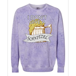 I Don't Give A Schnitzel Oktoberfest Beer Colorblast Crewneck Sweatshirt