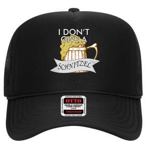 I Don't Give A Schnitzel Oktoberfest Beer High Crown Mesh Back Trucker Hat