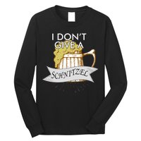 I Don't Give A Schnitzel Oktoberfest Beer Long Sleeve Shirt