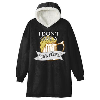 I Don't Give A Schnitzel Oktoberfest Beer Hooded Wearable Blanket