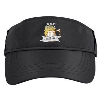I Don't Give A Schnitzel Oktoberfest Beer Adult Drive Performance Visor