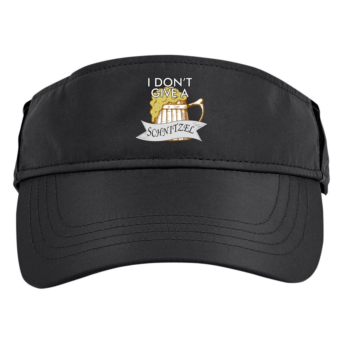 I Don't Give A Schnitzel Oktoberfest Beer Adult Drive Performance Visor