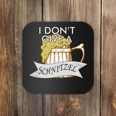 I Don't Give A Schnitzel Oktoberfest Beer Coaster