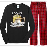 I Don't Give A Schnitzel Oktoberfest Beer Long Sleeve Pajama Set