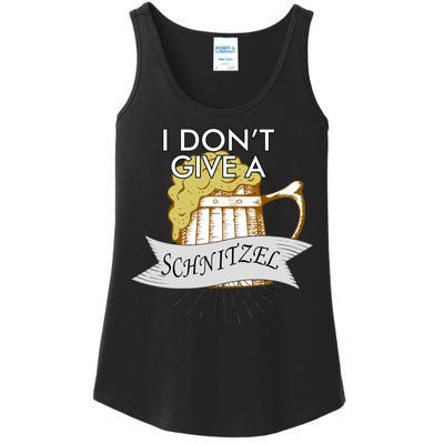 I Don't Give A Schnitzel Oktoberfest Beer Ladies Essential Tank