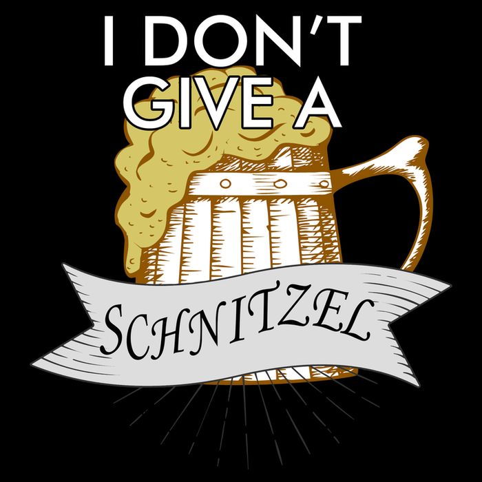 I Don't Give A Schnitzel Oktoberfest Beer Flatbill Hat