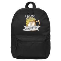 I Don't Give A Schnitzel Oktoberfest Beer 16 in Basic Backpack
