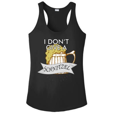 I Don't Give A Schnitzel Oktoberfest Beer Ladies PosiCharge Competitor Racerback Tank