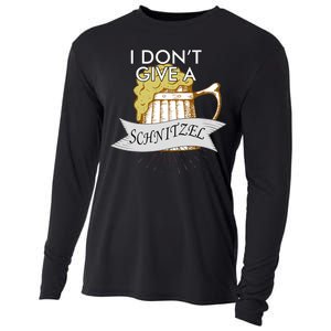 I Don't Give A Schnitzel Oktoberfest Beer Cooling Performance Long Sleeve Crew