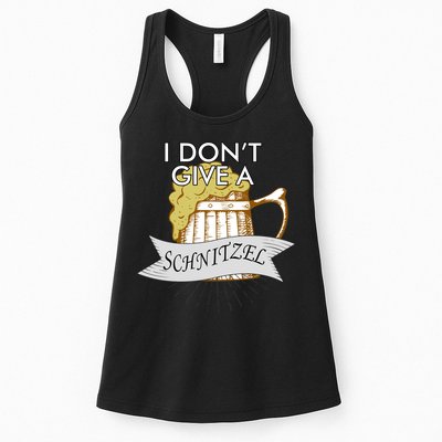 I Don't Give A Schnitzel Oktoberfest Beer Womens Tank Top