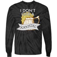 I Don't Give A Schnitzel Oktoberfest Beer Tie-Dye Long Sleeve Shirt