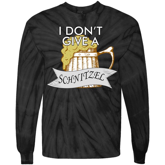 I Don't Give A Schnitzel Oktoberfest Beer Tie-Dye Long Sleeve Shirt