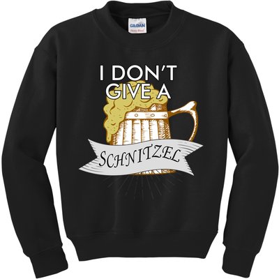 I Don't Give A Schnitzel Oktoberfest Beer Kids Sweatshirt