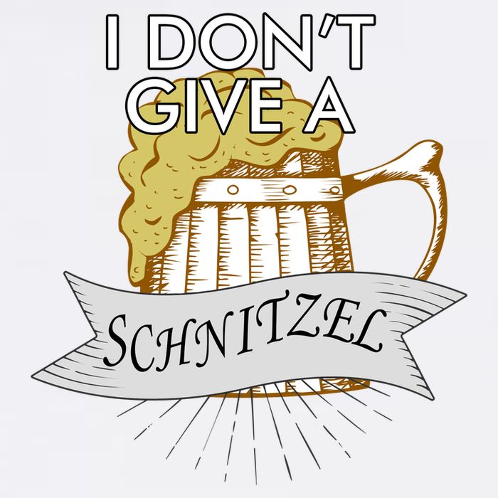 I Don't Give A Schnitzel Oktoberfest Beer Garment-Dyed Sweatshirt