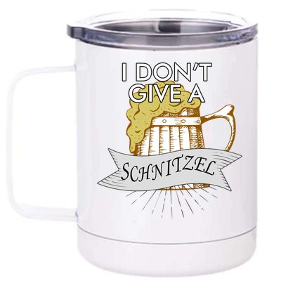 I Don't Give A Schnitzel Oktoberfest Beer 12 oz Stainless Steel Tumbler Cup