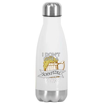 I Don't Give A Schnitzel Oktoberfest Beer Stainless Steel Insulated Water Bottle