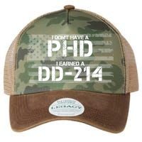 I Don't Have A PHD I Earned A DD-214 Legacy Tie Dye Trucker Hat