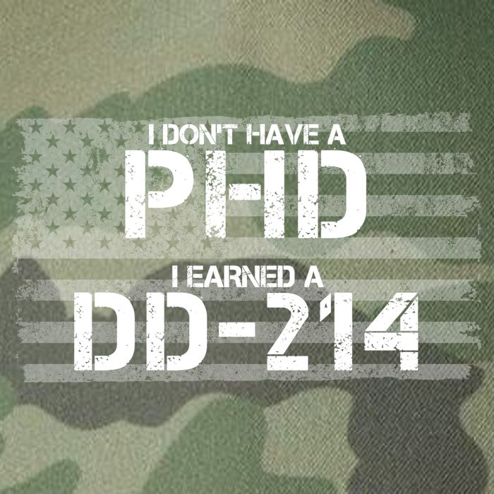 I Don't Have A PHD I Earned A DD-214 Legacy Tie Dye Trucker Hat