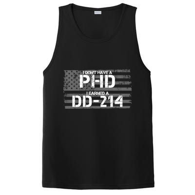 I Don't Have A PHD I Earned A DD-214 PosiCharge Competitor Tank