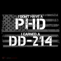 I Don't Have A PHD I Earned A DD-214 Wool Snapback Cap