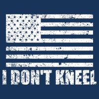I Dont Kneel Distressed USA Flag Tie-Dye T-Shirt