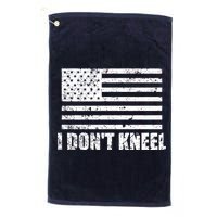 I Dont Kneel Distressed USA Flag Platinum Collection Golf Towel