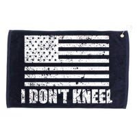 I Dont Kneel Distressed USA Flag Grommeted Golf Towel