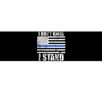 I Dont Kneel I Stand USA Blue Line Flag Bumper Sticker