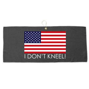 I Don't Kneel USA Flag Large Microfiber Waffle Golf Towel