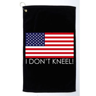 I Don't Kneel USA Flag Platinum Collection Golf Towel