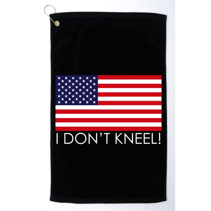 I Don't Kneel USA Flag Golf Towel