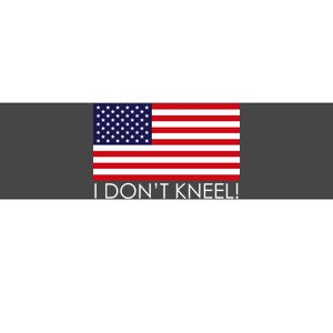 I Don't Kneel USA Flag Bumper Sticker