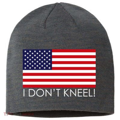 I Don't Kneel USA Flag Sustainable Beanie