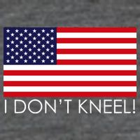 I Don't Kneel USA Flag Baby Bodysuit
