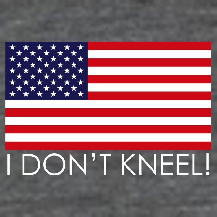 I Don't Kneel USA Flag Baby Bodysuit