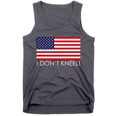 I Don't Kneel USA Flag Tank Top