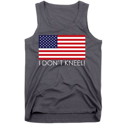 I Don't Kneel USA Flag Tank Top